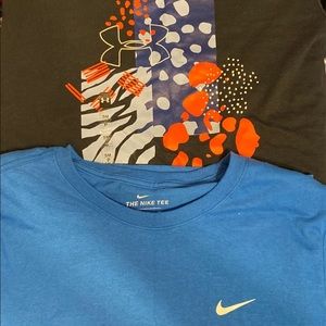 Set of UA and Nike shirt! New!
